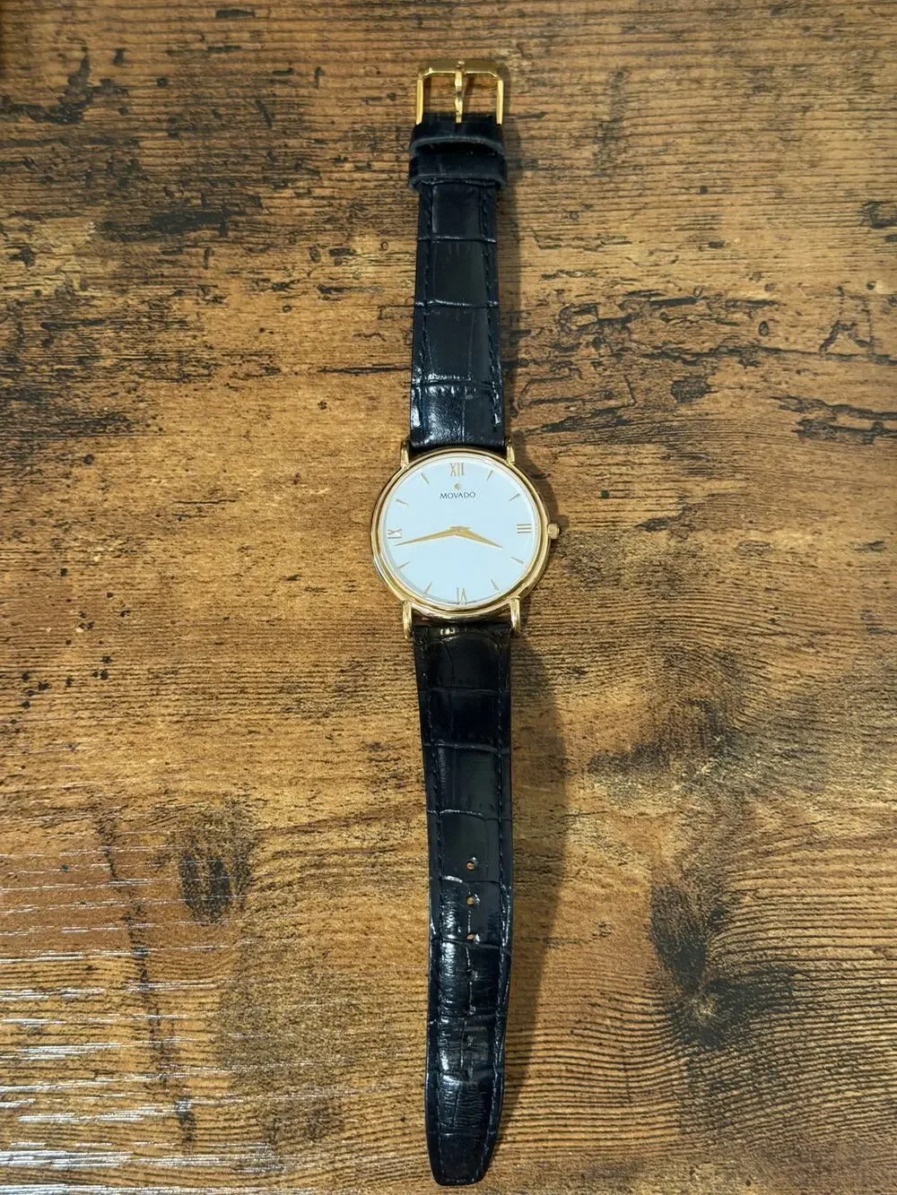 Movado 87.E4.0885 Swiss Quartz Gold-Tone 34mm Men’s Watch